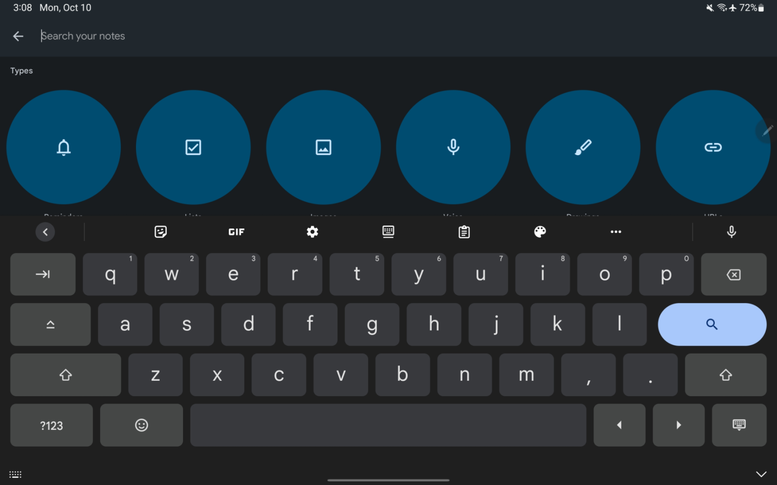 Giao diện mới của Gboard