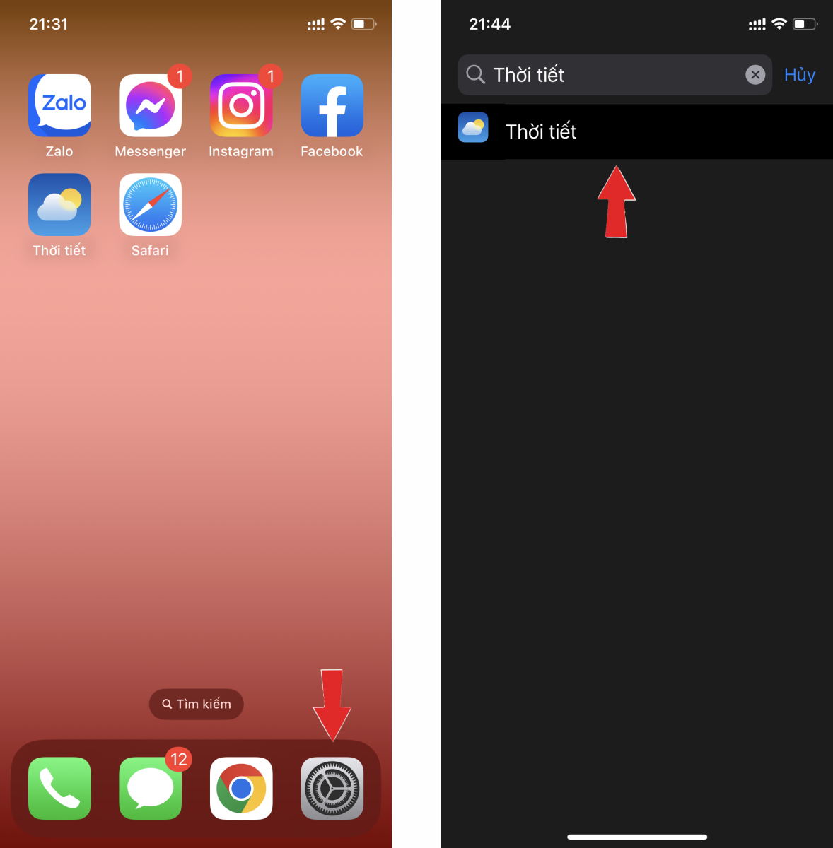 Thời tiết iOS 16