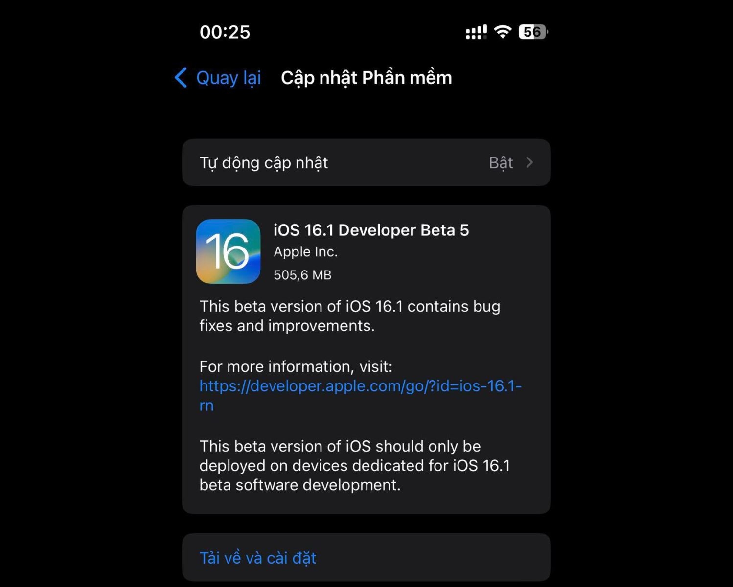 ios 16.1