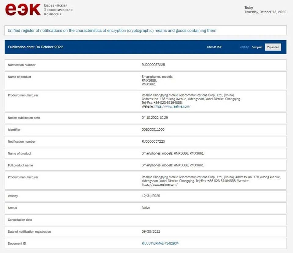 Thông tin Realme 10 Pro+ (ảnh 2)