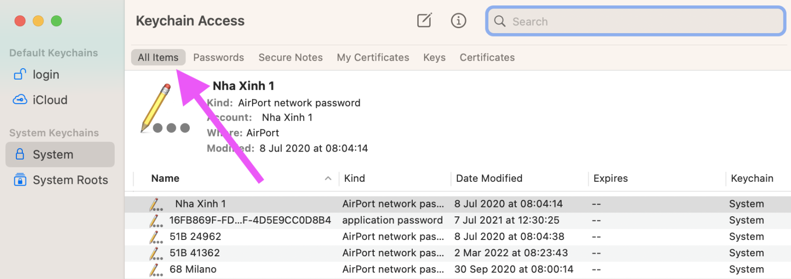 Cách xem mật khẩu Wi-Fi trên máy Mac - Ảnh 3