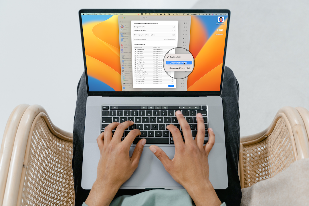 Cách xem mật khẩu Wi-Fi trên máy Mac - Ảnh 1