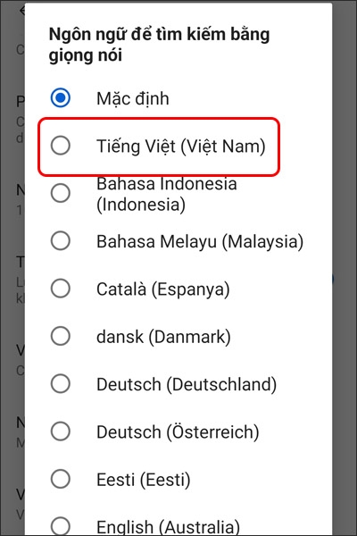 Cách thay đổi ngôn ngữ tìm kiếm bằng giọng nói trên YouTube