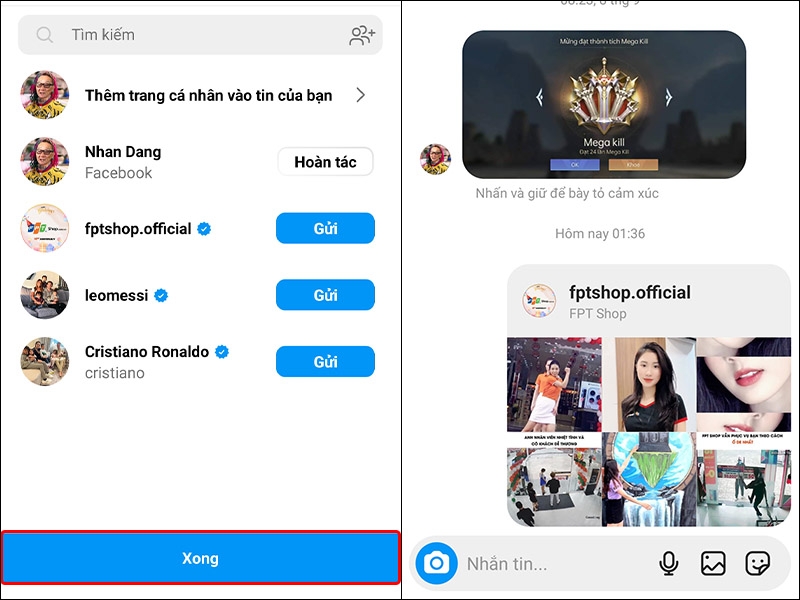 Cách chia sẻ trang cá nhân của người khác trên Instagram