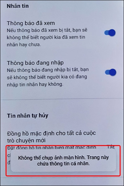 Cách chặn chụp màn hình trên ứng dụng Signal
