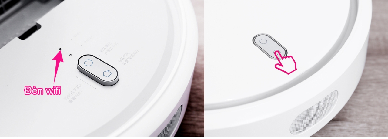 Reset robot hút bụi Xiaomi