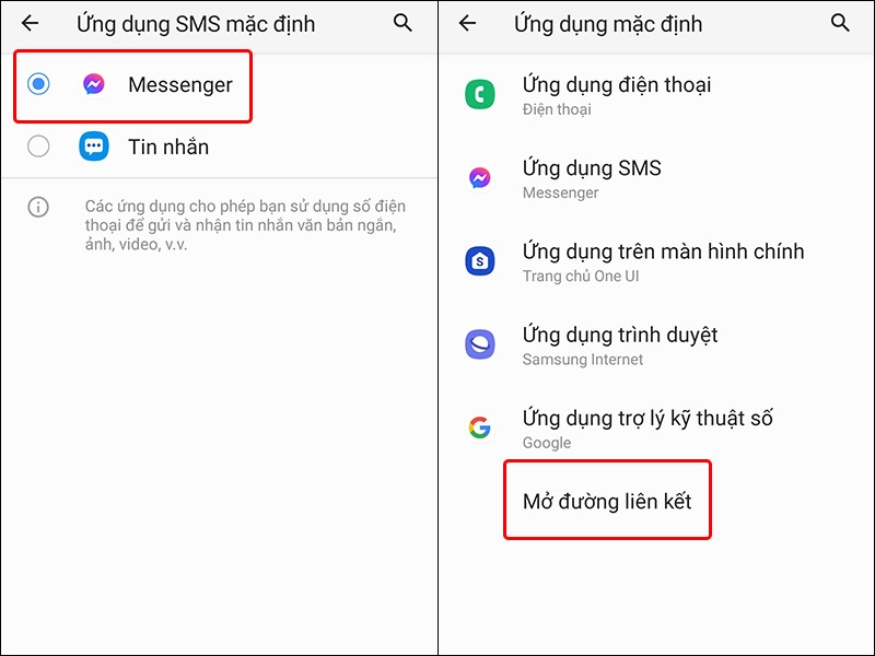 Hướng dẫn cài ứng dụng mặc định trên điện thoại Samsung