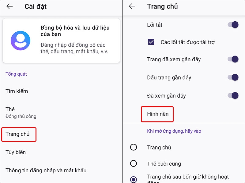 Cách tùy chỉnh hình nền trang chủ FireFox trên điện thoại