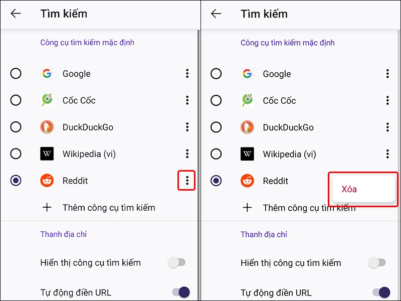 Cách thay đổi công cụ tìm kiếm trên trình duyệt FireFox bằng điện thoại