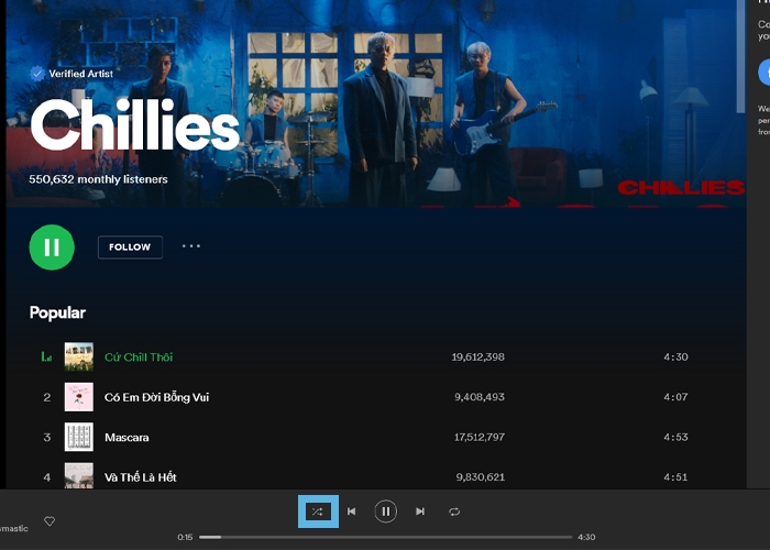 Cách tắt chế độ phát ngẫu nhiên trên Spotify (Ảnh 6)