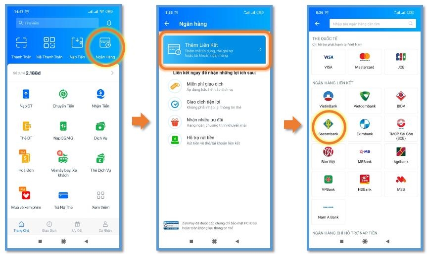 Cách sử dụng Zalo pay - liên kết với ngân hàng