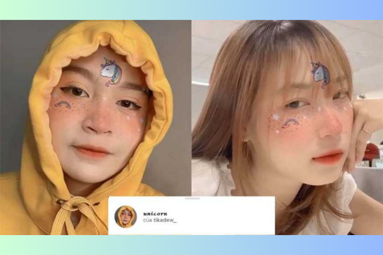 Filter kỳ lân (Unicorn) - Hiệu ứng xinh xắn với làn da mềm mịn