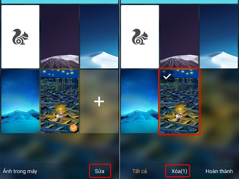 Cách thay đổi hình nền trên trình duyệt UC Browser