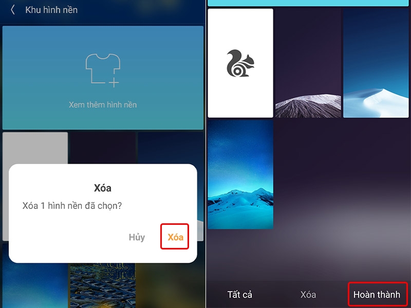 Cách thay đổi hình nền trên trình duyệt UC Browser
