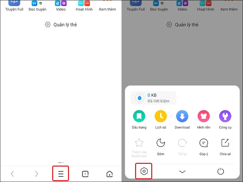 Cách thay đổi ngôn ngữ trình duyệt UC Browser sang tiếng Việt