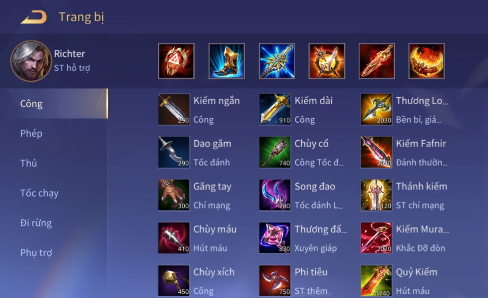 Hướng dẫn cách chơi Richter cho người mới bắt đầu 