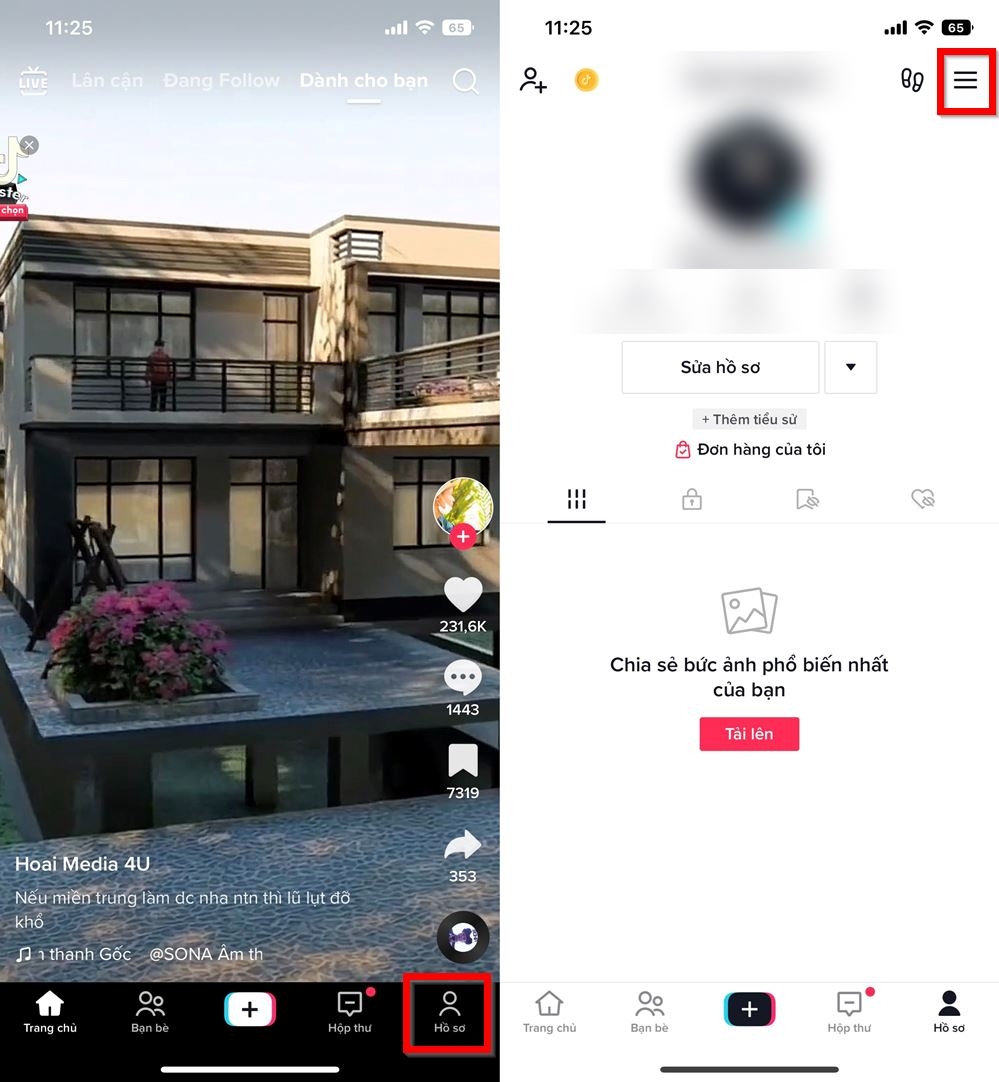 Cách bật/tắt trạng thái hoạt động trên TikTok 1