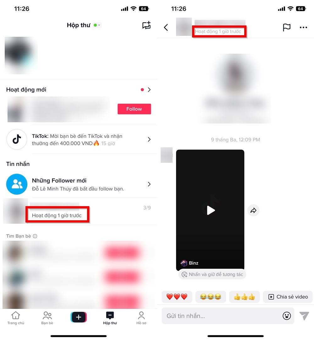 Cách xem trạng thái hoạt động trên TikTok