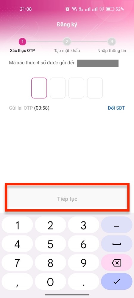 Cách đăng ký MoMo 2