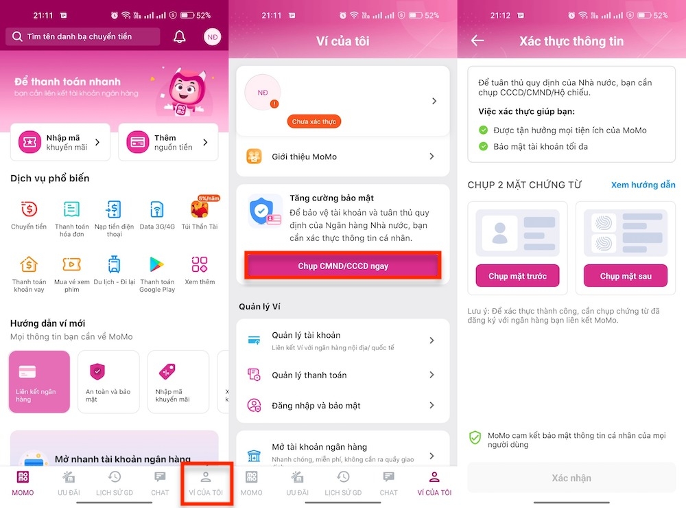 Cách đăng ký MoMo 5