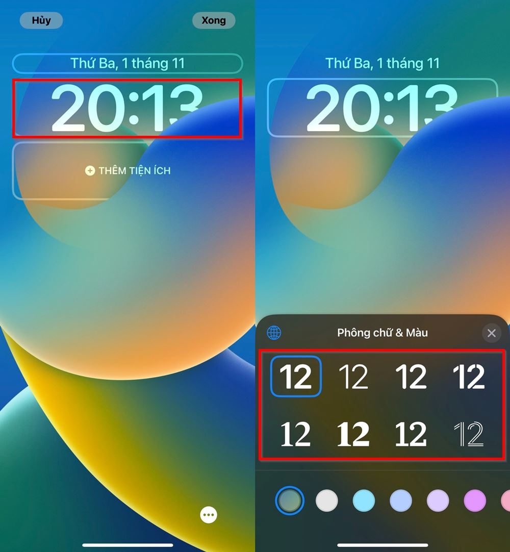 Cách đổi kiểu dáng đồng hồ iOS 16 2