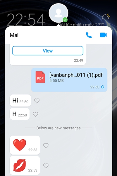 Cách bật bong bóng chat cho ứng dụng imo