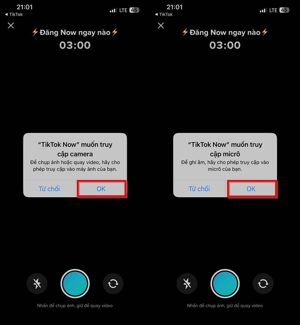 Cách đăng bài TikTok Now 2