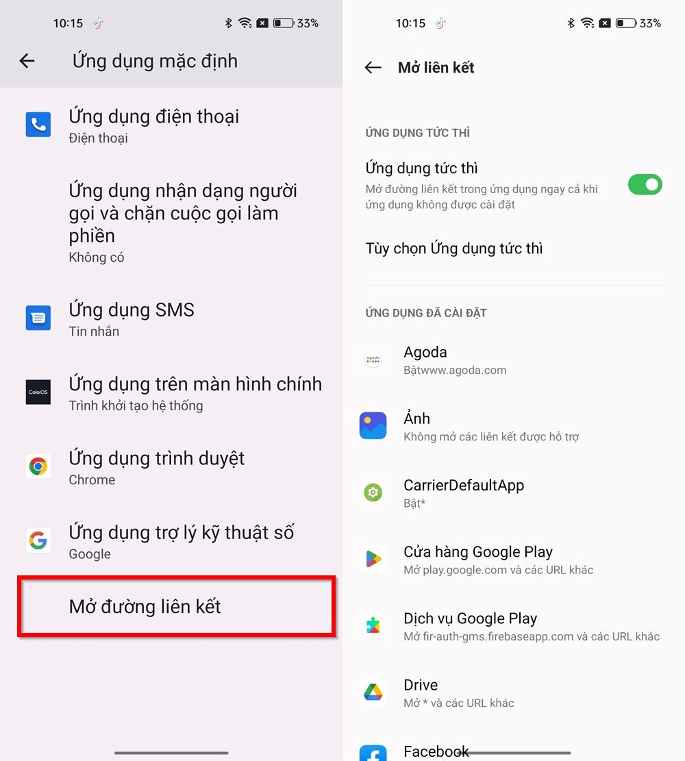 Cách thiết lập ứng dụng mặc định trên điện thoại OPPO 3