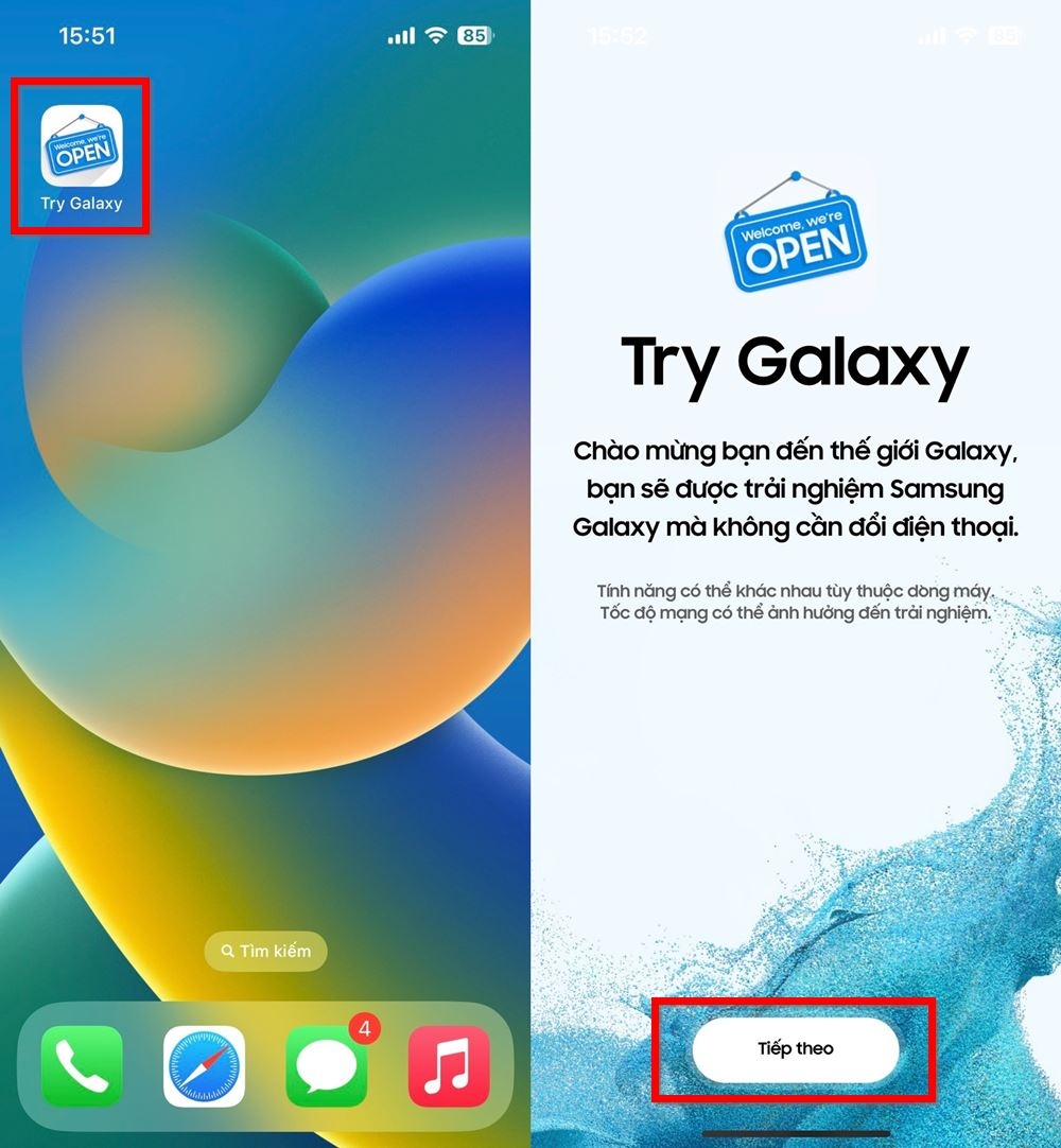Cách trải nghiệm giao diện Samsung trên iPhone bằng TryGalaxy 2