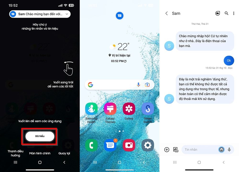 Cách trải nghiệm giao diện Samsung trên iPhone bằng TryGalaxy 3