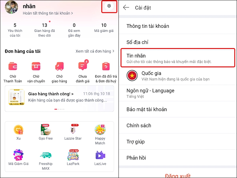 Cách để nhận các ưu đãi đặc biệt của Lazada qua email