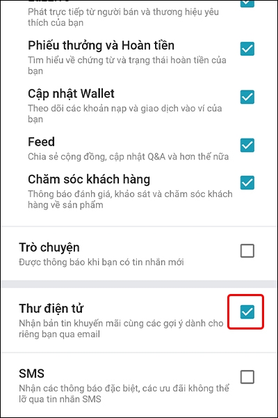 Cách để nhận các ưu đãi đặc biệt của Lazada qua email