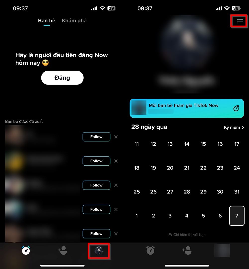 Cahs thêm bạn bè trên TikTok Now 1
