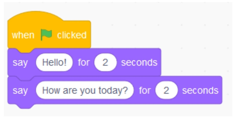 Lập trình cùng một chương trình với Java (ảnh 1) và Scratch (ảnh 2) Lập trình cùng một chương trình với Java (ảnh 1) và Scratch (ảnh 2)
