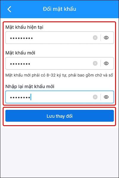 Hướng dẫn thay đổi mật khẩu Tiki trên điện thoại
