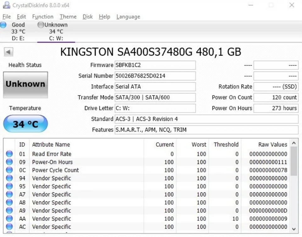 CrystalDiskInfo - Ảnh 05
