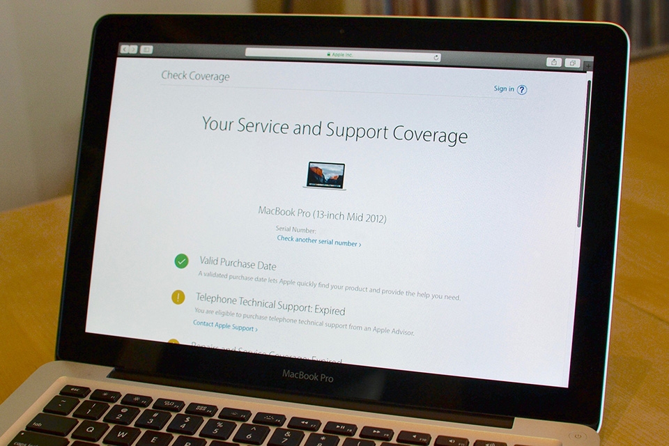 Kiểm tra bảo hành của Apple - Ảnh 01