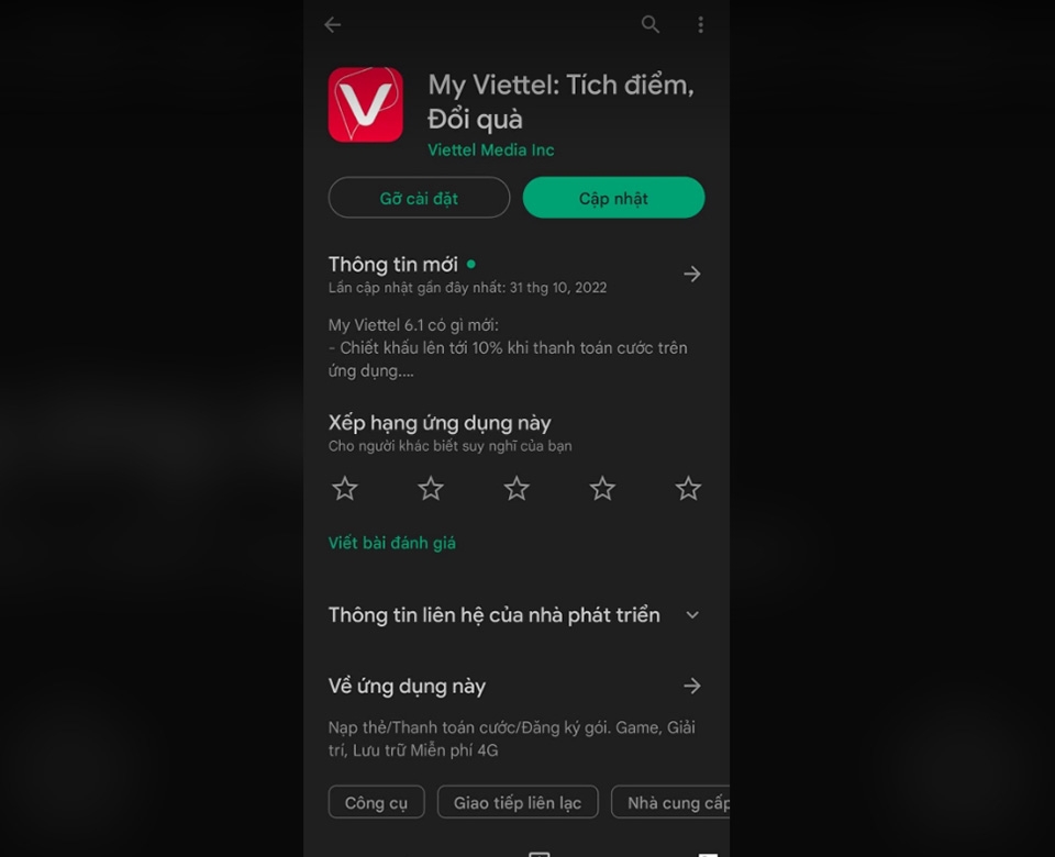 Cách đăng ký 4G Viettel 10k 1 ngày qua ứng dụng My Viettel