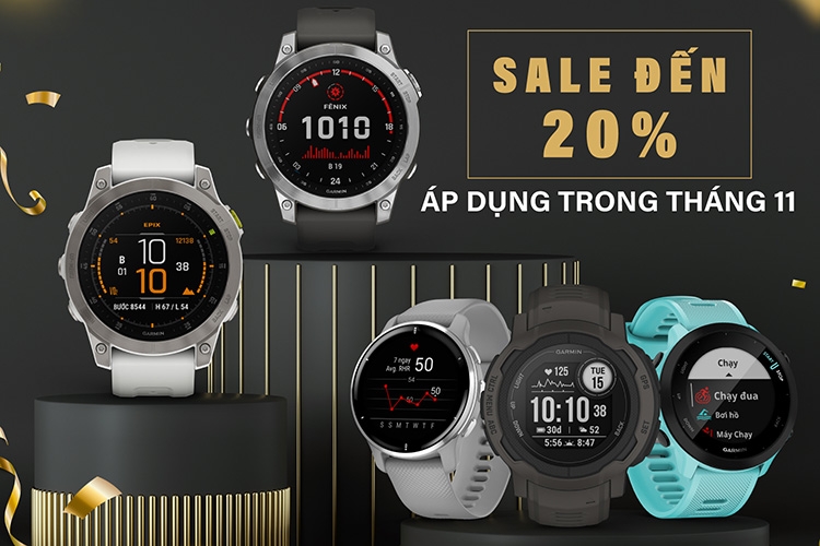 Garmin Fenix 7 series khuyến mãi đỉnh chóp tháng 11