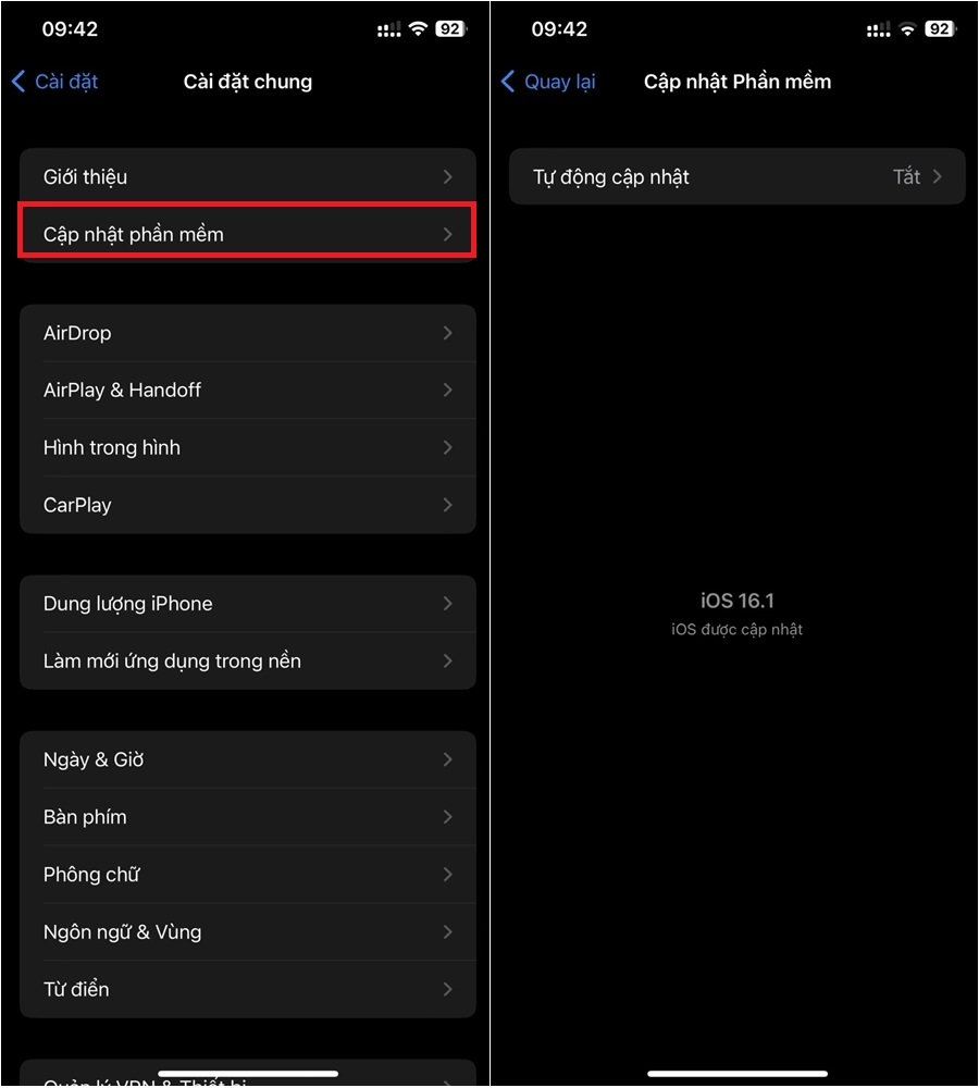 Cập nhật để khắc phục iPhone bị mất tiếng
