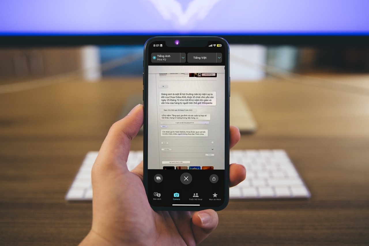 Cách dịch văn bản tiếng Anh sang tiếng Việt bằng camera trên iPhone và iPad - Ảnh 1