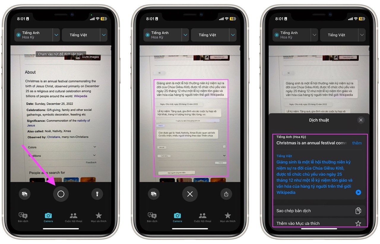 Cách dịch văn bản tiếng Anh sang tiếng Việt bằng camera trên iPhone và iPad - Ảnh 3