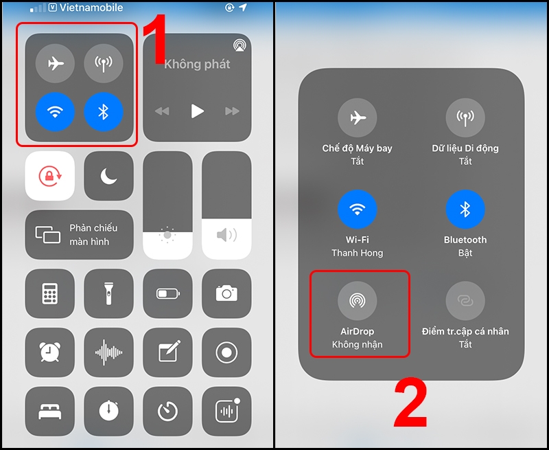 Chuyển ảnh từ iPhone sang iPhone bằng AirDrop