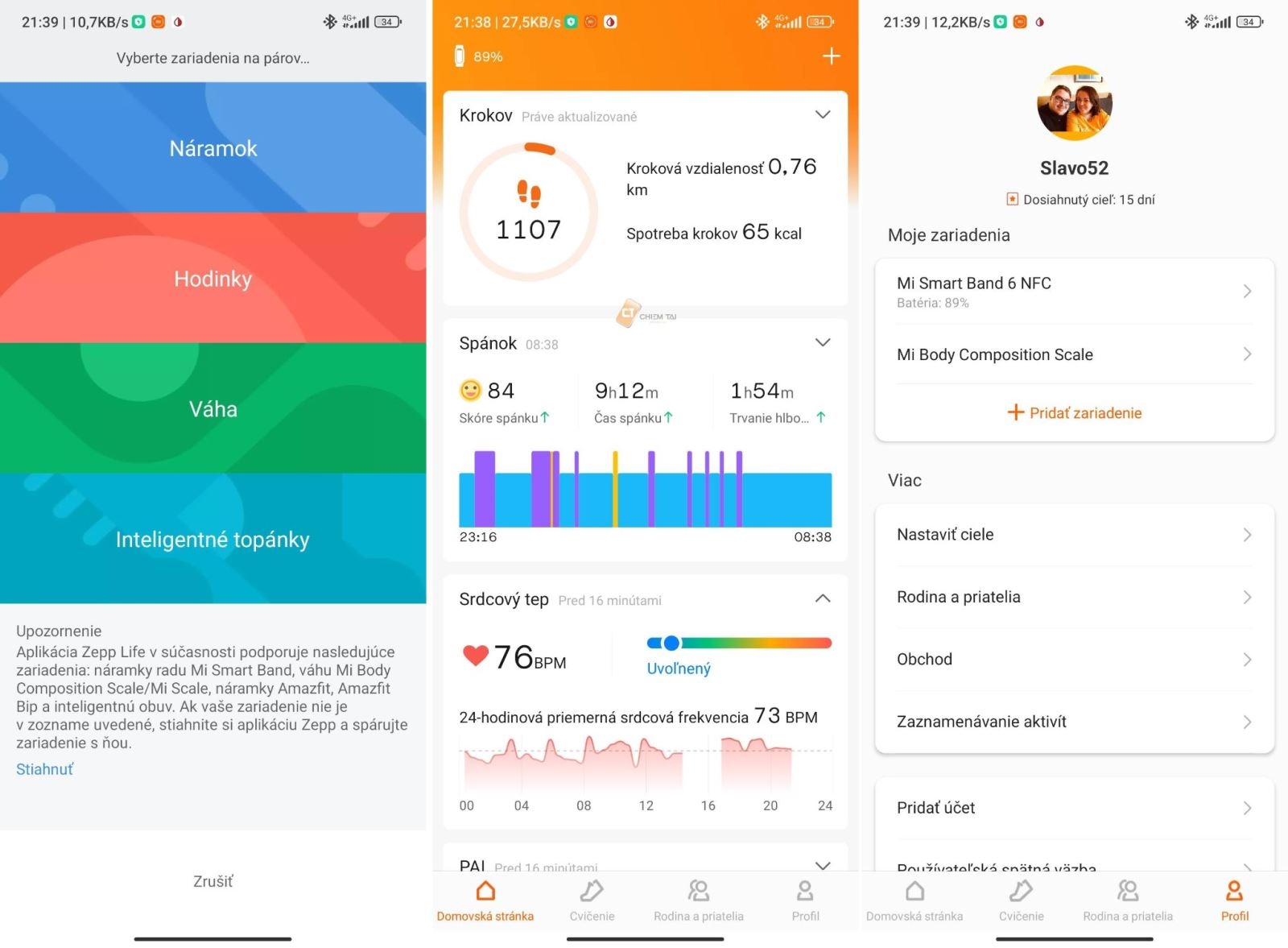 Cài đặt Mi Fit 1