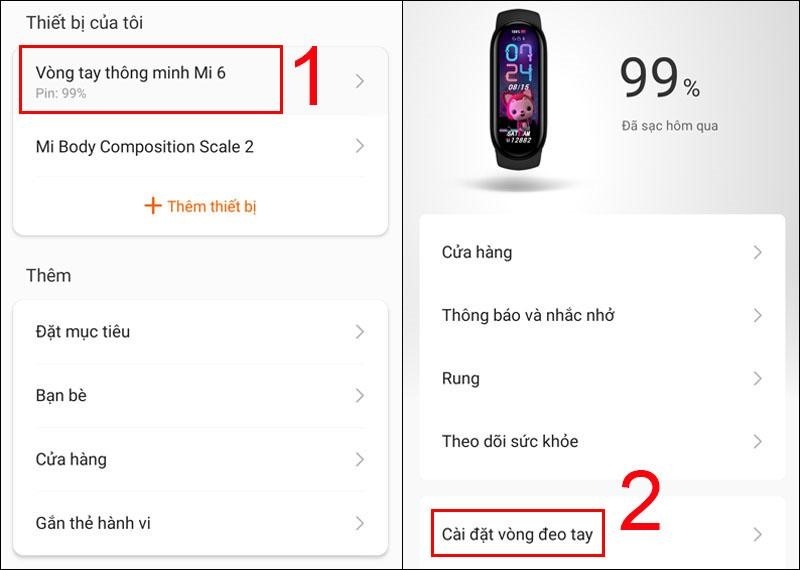 Cài đặt Mi Fit 8
