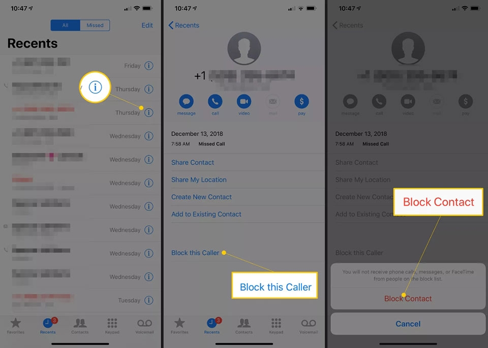 Chặn số điện thoại trên iPhone - Ảnh 02