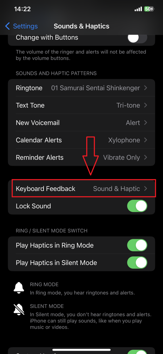 Cách tắt tiếng bàn phím iPhone