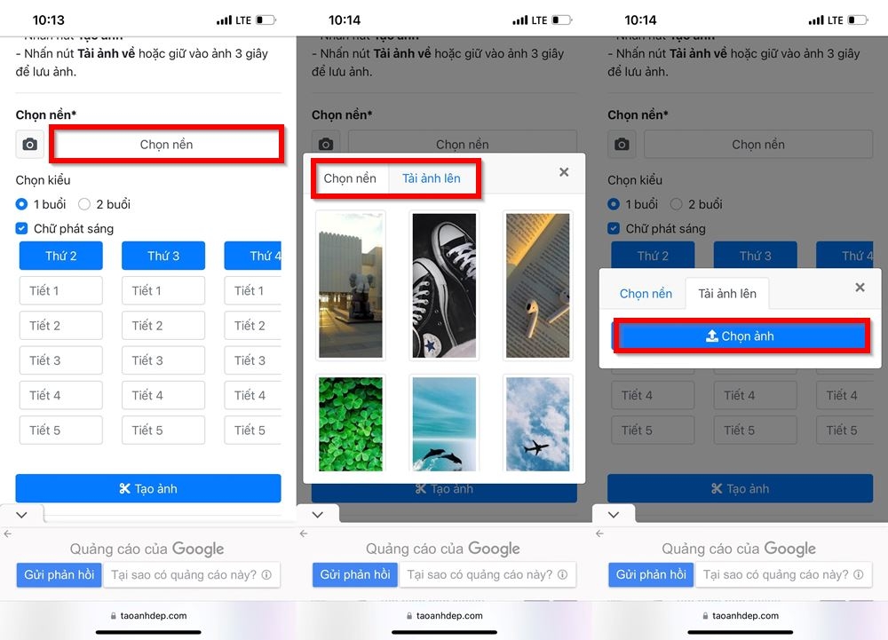 Cách sử dụng thời khóa biểu làm hình nền điện thoại 1