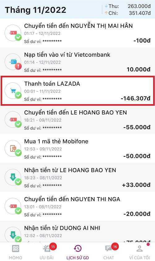 Hướng dẫn tra cứu mã giao dịch MoMo nhanh chóng trong năm 2022 hình 6