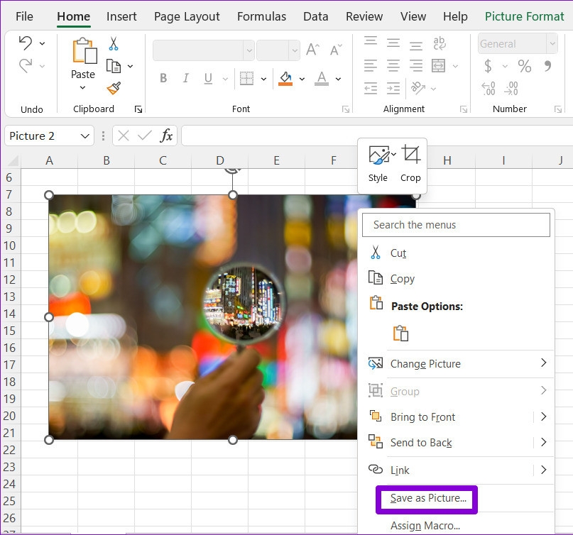 Bật mí 4 cách lưu ảnh từ file Excel (1)